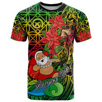 Personalised Vanuatu Joyeux Noel T Shirt Christmas Santas God Yumi LT9 Reggae - Polynesian Pride