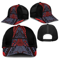 New Zealand Baseball Net Cap Maori Kiwiana Pattern Tukutuku Motif LT9 - Polynesian Pride