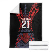 Custom New Zealand Blanket Maori Kiwiana Pattern Tukutuku Motif LT9 - Polynesian Pride