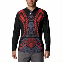 Custom New Zealand Button Sweatshirt Maori Kiwiana Pattern Tukutuku Motif LT9 - Polynesian Pride