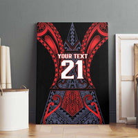 Custom New Zealand Canvas Wall Art Maori Kiwiana Pattern Tukutuku Motif LT9 - Polynesian Pride