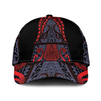 New Zealand Classic Cap Maori Kiwiana Pattern Tukutuku Motif LT9 Universal Fit Red - Polynesian Pride