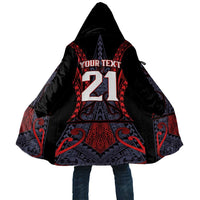 Custom New Zealand Cloak Maori Kiwiana Pattern Tukutuku Motif LT9 Unisex Red - Polynesian Pride