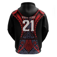 Custom New Zealand Hoodie Maori Kiwiana Pattern Tukutuku Motif LT9 - Polynesian Pride