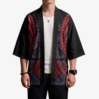 Custom New Zealand Kimono Maori Kiwiana Pattern Tukutuku Motif LT9 - Polynesian Pride
