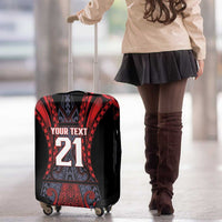 Custom New Zealand Luggage Cover Maori Kiwiana Pattern Tukutuku Motif LT9 - Polynesian Pride