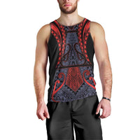 Custom New Zealand Men Tank Top Maori Kiwiana Pattern Tukutuku Motif LT9 - Polynesian Pride