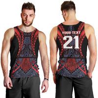 Custom New Zealand Men Tank Top Maori Kiwiana Pattern Tukutuku Motif LT9 - Polynesian Pride