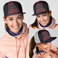 New Zealand Mesh Trucker Cap Maori Kiwiana Pattern Tukutuku Motif LT9 - Polynesian Pride