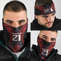 Custom New Zealand Neck Gaiter Maori Kiwiana Pattern Tukutuku Motif LT9 - Polynesian Pride