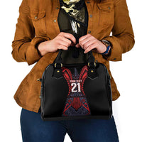 Custom New Zealand Shoulder Handbag Maori Kiwiana Pattern Tukutuku Motif LT9 - Polynesian Pride