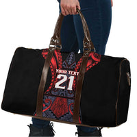 Custom New Zealand Travel Bag Maori Kiwiana Pattern Tukutuku Motif LT9 - Polynesian Pride