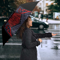 Custom New Zealand Umbrella Maori Kiwiana Pattern Tukutuku Motif LT9 - Polynesian Pride