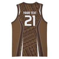 Custom Oceania Football Bula Fiji Basketball Jersey Polynesian Tribal Pattern LT9 - Polynesian Pride