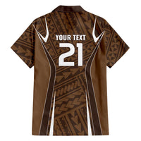 Custom Oceania Football Bula Fiji Hawaiian Shirt Polynesian Tribal Pattern