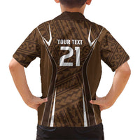 Custom Oceania Football Bula Fiji Kid Hawaiian Shirt Polynesian Tribal Pattern LT9 - Polynesian Pride