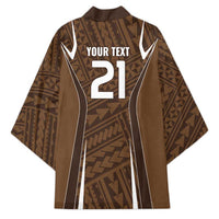 Custom Oceania Football Bula Fiji Kimono Polynesian Tribal Pattern