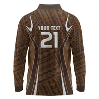 Custom Oceania Football Bula Fiji Long Sleeve Polo Shirt Polynesian Tribal Pattern LT9 - Polynesian Pride