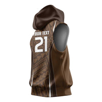 Custom Oceania Football Bula Fiji Sleeveless Hoodie Polynesian Tribal Pattern LT9 - Polynesian Pride