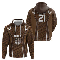 Custom Oceania Football Bula Fiji Zip Hoodie Polynesian Tribal Pattern LT9 - Polynesian Pride