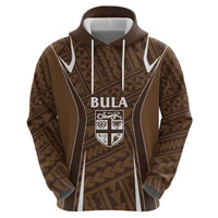 Custom Oceania Football Bula Fiji Zip Hoodie Polynesian Tribal Pattern LT9 - Polynesian Pride