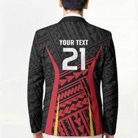 Custom Oceania Football Papua New Guinea Blazer Polynesian Tribal Pattern LT9 - Polynesian Pride