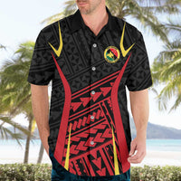 Custom Oceania Football Papua New Guinea Hawaiian Shirt Polynesian Tribal Pattern