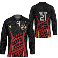 Custom Oceania Football Papua New Guinea Hockey Jersey Polynesian Tribal Pattern LT9 - Polynesian Pride