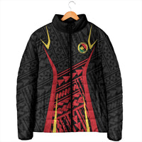 Custom Oceania Football Papua New Guinea Padded Jacket Polynesian Tribal Pattern LT9 - Polynesian Pride