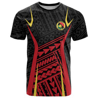 Custom Oceania Football Papua New Guinea T Shirt Polynesian Tribal Pattern LT9 Red - Polynesian Pride