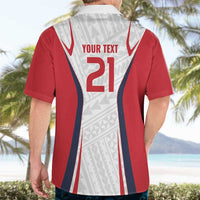 Custom Oceania Football Tahiti Hawaiian Shirt Polynesian Tribal Pattern