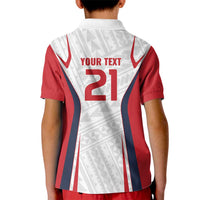 Custom Oceania Football Tahiti Kid Polo Shirt Polynesian Tribal Pattern LT9 - Polynesian Pride