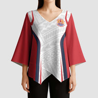Custom Oceania Football Tahiti Kimono Sleeve Blouse Polynesian Tribal Pattern LT9 - Polynesian Pride
