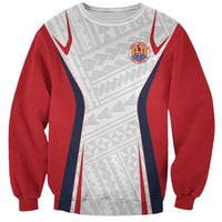 Custom Oceania Football Tahiti Sweatshirt Polynesian Tribal Pattern LT9 Unisex White - Polynesian Pride