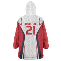 Custom Oceania Football Tahiti Wearable Blanket Hoodie Polynesian Tribal Pattern LT9 - Polynesian Pride