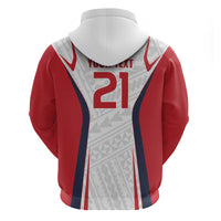 Custom Oceania Football Tahiti Zip Hoodie Polynesian Tribal Pattern LT9 - Polynesian Pride