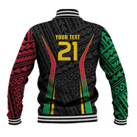 Custom Oceania Football Vanuatu Baseball Jacket Polynesian Tribal Pattern LT9 - Polynesian Pride