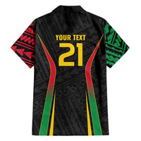 Custom Oceania Football Vanuatu Hawaiian Shirt Polynesian Tribal Pattern