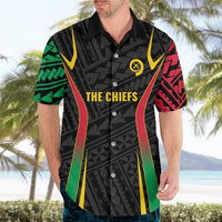 Custom Oceania Football Vanuatu Hawaiian Shirt Polynesian Tribal Pattern