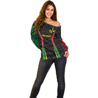 Custom Oceania Football Vanuatu Off Shoulder Sweater Polynesian Tribal Pattern LT9 - Polynesian Pride