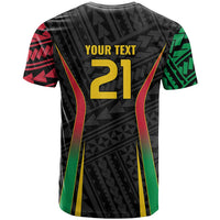 Custom Oceania Football Vanuatu T Shirt Polynesian Tribal Pattern LT9 - Polynesian Pride
