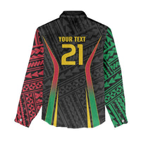 Custom Oceania Football Vanuatu Women Casual Shirt Polynesian Tribal Pattern LT9 - Polynesian Pride