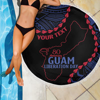 Personalized Guam 80th Anniversary Liberation Day Beach Blanket Guahan Basic Seal