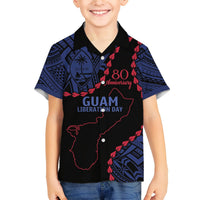 Personalized Guam 80th Anniversary Liberation Day Hawaiian Shirt Guahan Basic Seal LT9 - Polynesian Pride