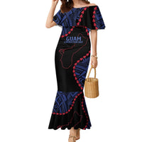 Personalized Guam 80th Anniversary Liberation Day Mermaid Dress Guahan Basic Seal LT9 Women Black - Polynesian Pride
