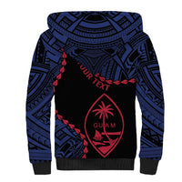 Personalized Guam 80th Anniversary Liberation Day Sherpa Hoodie Guahan Basic Seal LT9 - Polynesian Pride