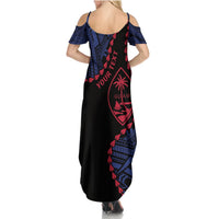 Personalized Guam 80th Anniversary Liberation Day Summer Maxi Dress Guahan Basic Seal LT9 - Polynesian Pride