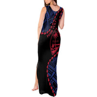 Personalized Guam 80th Anniversary Liberation Day Tank Maxi Dress Guahan Basic Seal LT9 - Polynesian Pride
