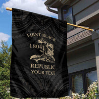 Personalized Haiti First Black Republic Garden Flag Negre Marron With Map And Flag