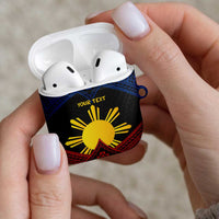 Personalized Philippines AirPods Case Polynesian Tribal Tattoo with Filipino Flag Motif LT9 - Polynesian Pride